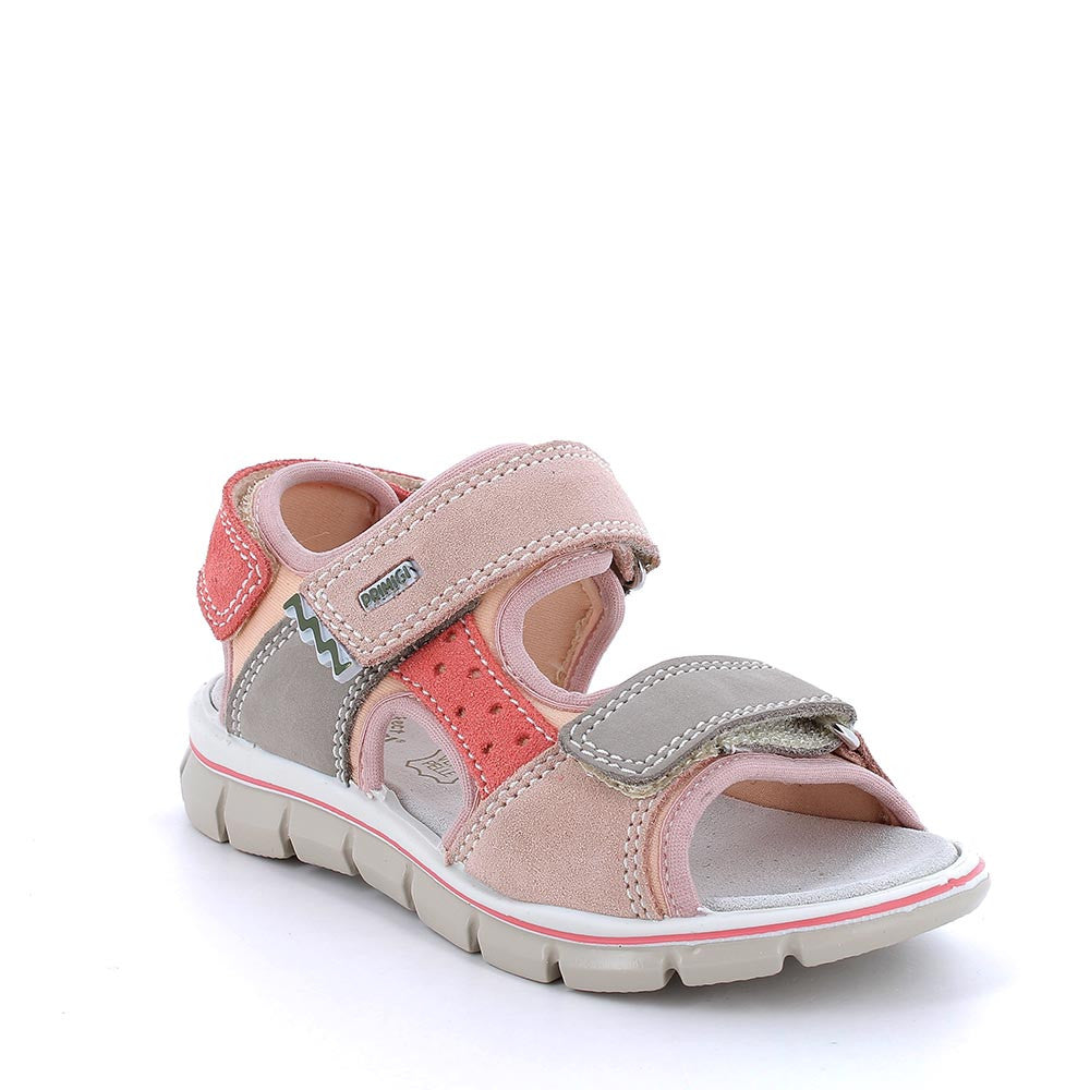 PRIMIGI 3896155 TEVEZ NABUK sandalia californiana niña velcro rosa beig