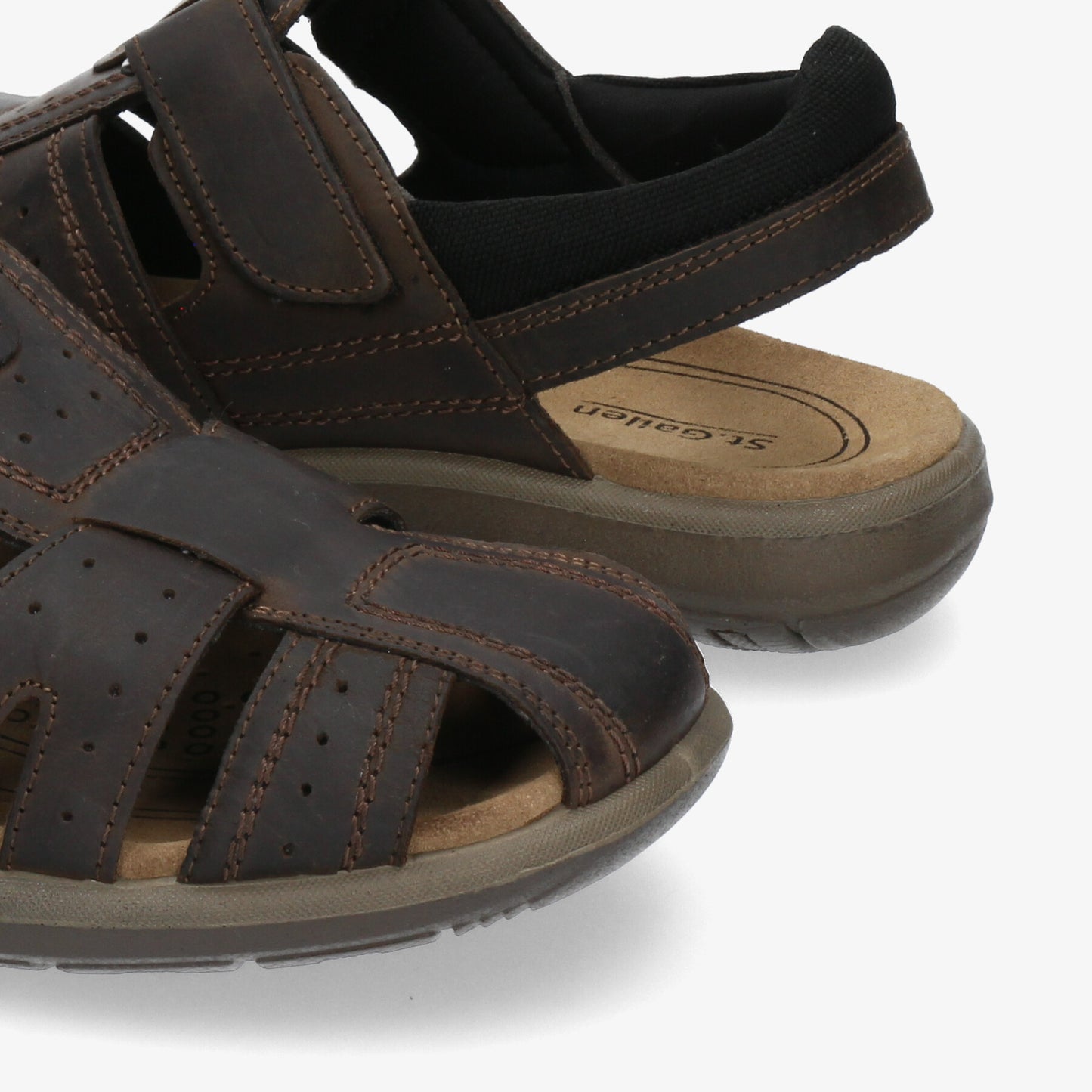 ST GALLEN S120-05-01 sandalia franciscana hombre marron piel
