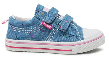 Lois 60024 sneackers niña estrellitas azul celeste