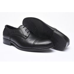 BAERCHI ASTOR2752 zapatos con cordones de vestir en piel negra para hombre